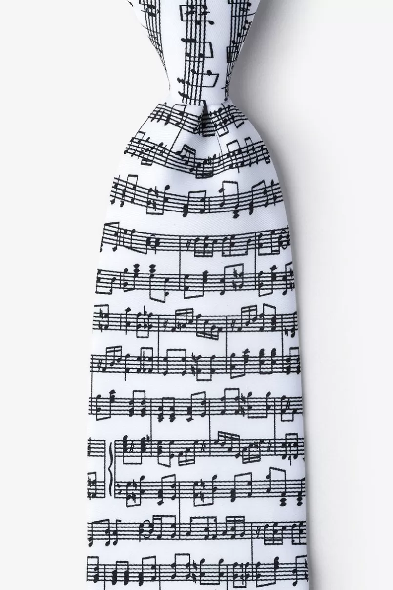 Ties Sheet Music White Tie Clearance