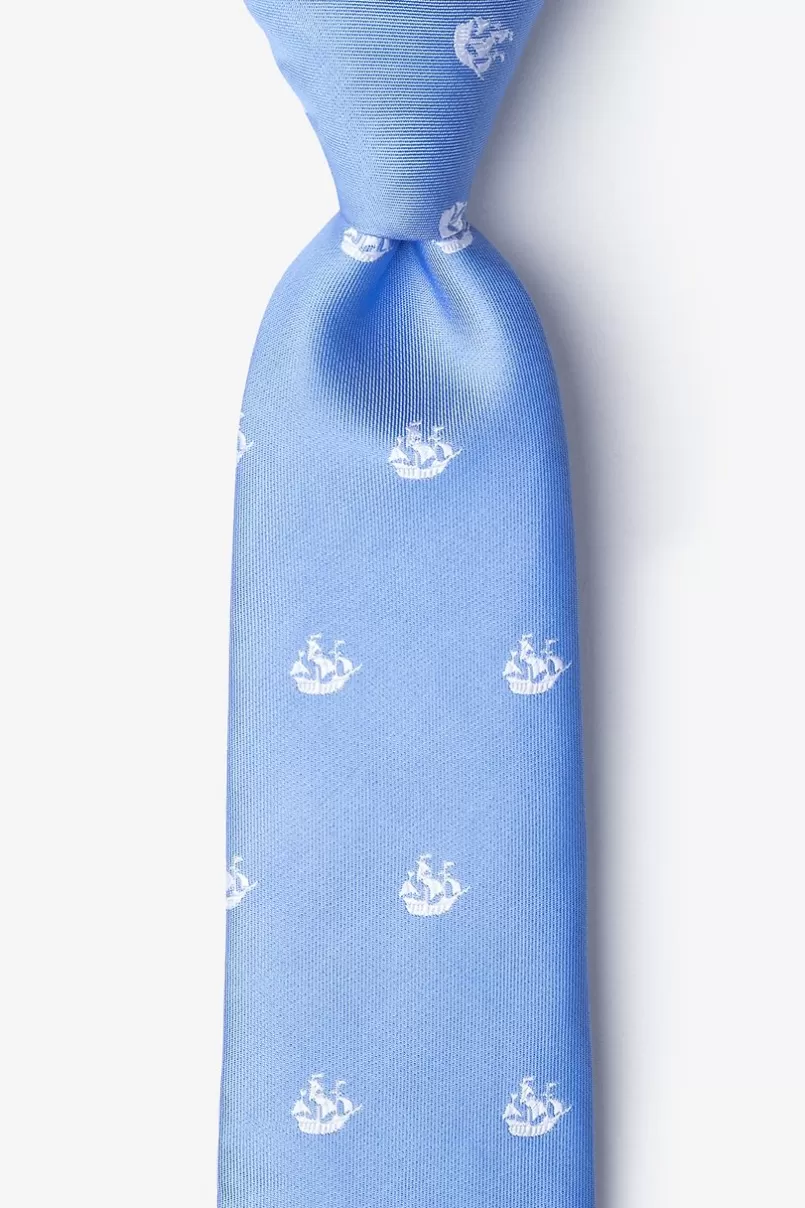 Ties Ships Ahoy Light Blue Tie LightBlue Shop