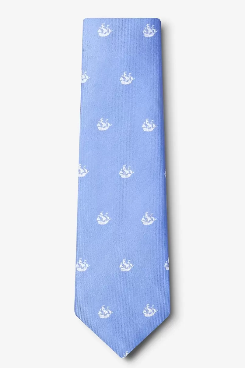 Ties Ships Ahoy Light Blue Tie LightBlue Shop