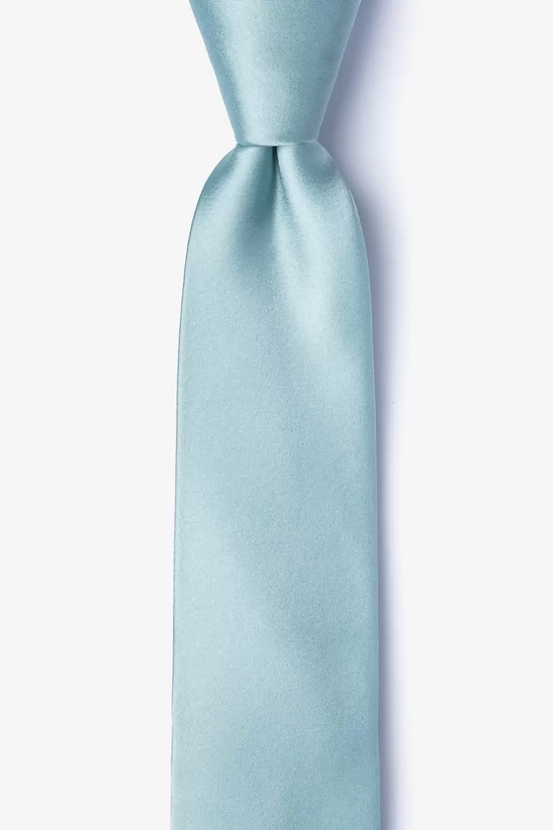 Ties Silver Sage Skinny Tie Clearance