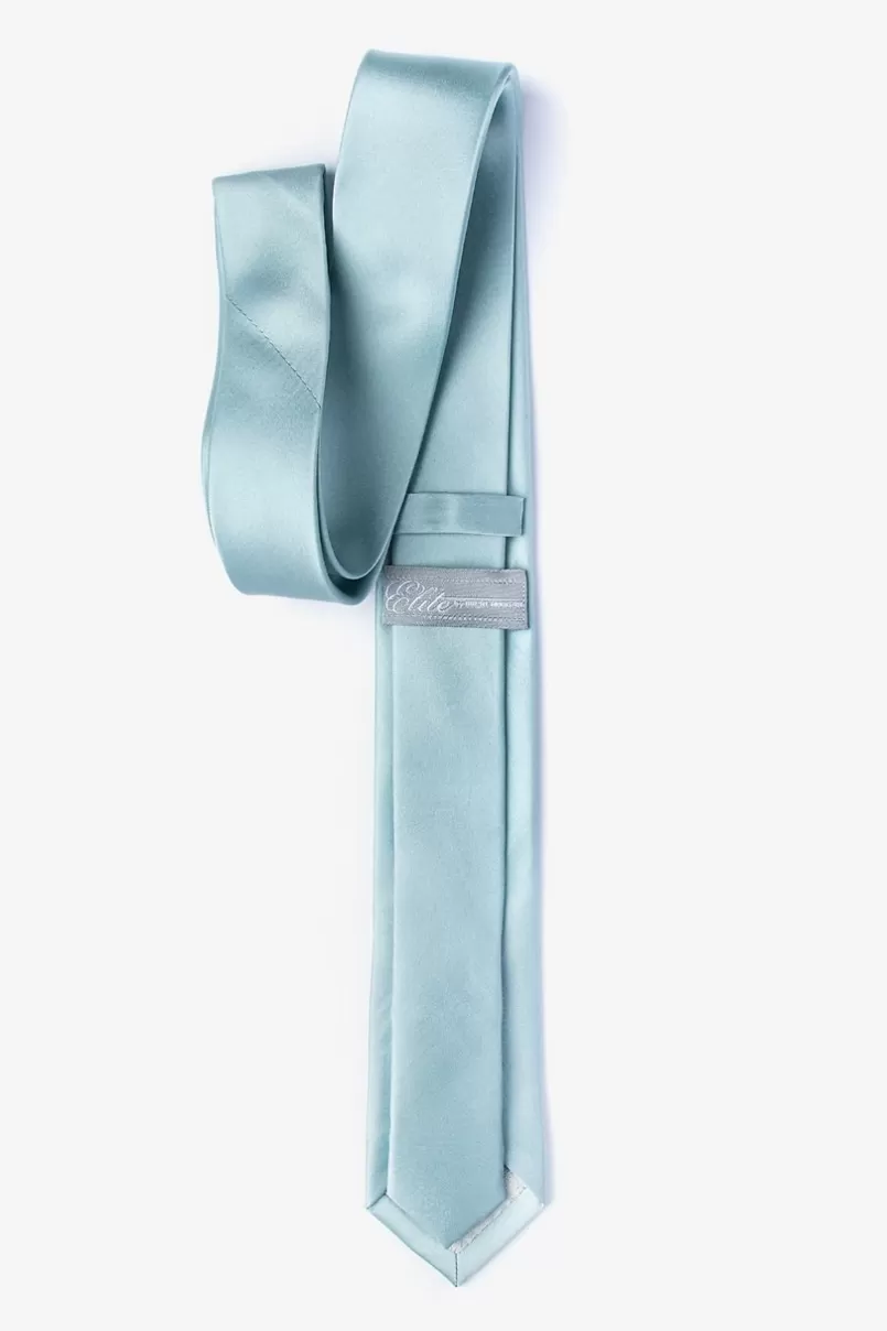 Ties Silver Sage Skinny Tie Clearance