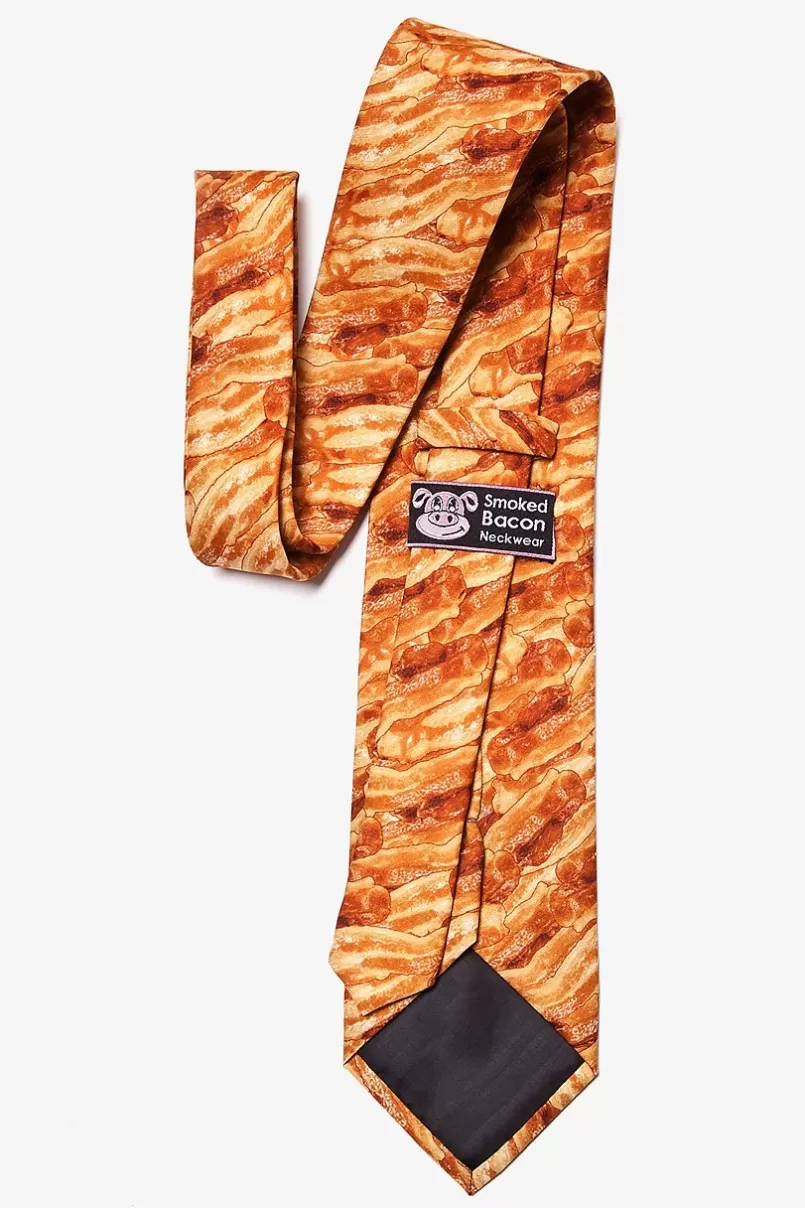 Ties Sizzlin' Bacon Orange Extra Long Tie Online