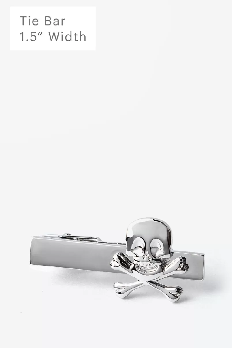 Ties Skull Silver Tie Bar Best