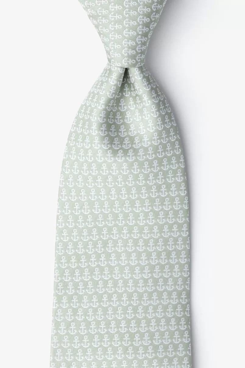 Ties Small Anchors Extra Long Tie Olive Sale