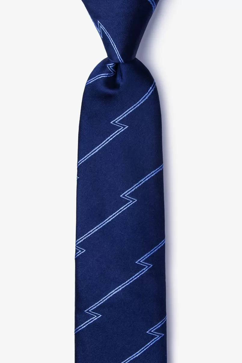 Ties Smoky Navy Blue Skinny Tie NavyBlue Shop