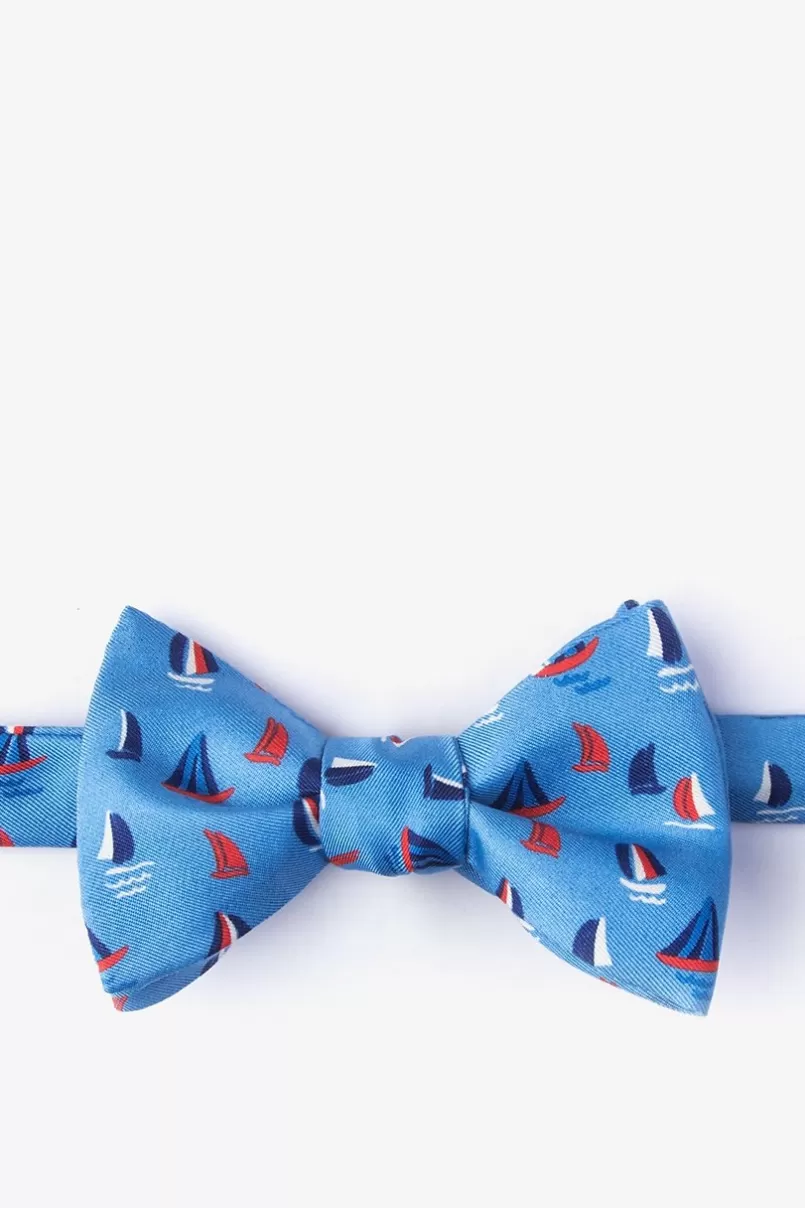 Ties Smooth Sailing Self-Tie Bow Tie Blue Online