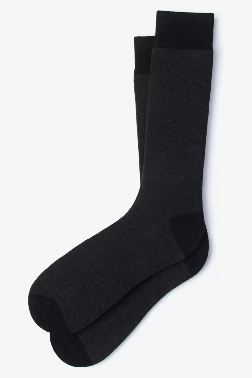 Ties Solid Choice Heather Black Sock HeatherBlack Outlet