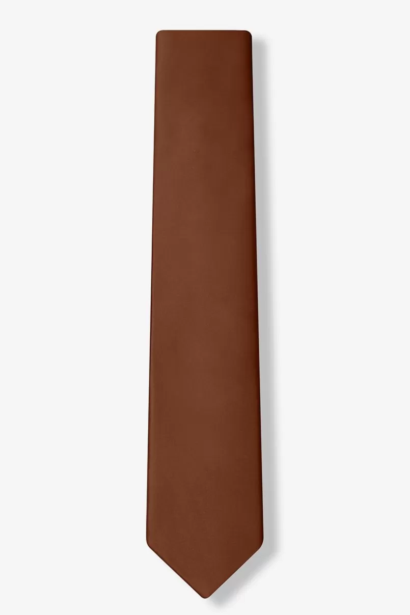 Ties Spice Brown Skinny Tie SpiceBrown Flash Sale