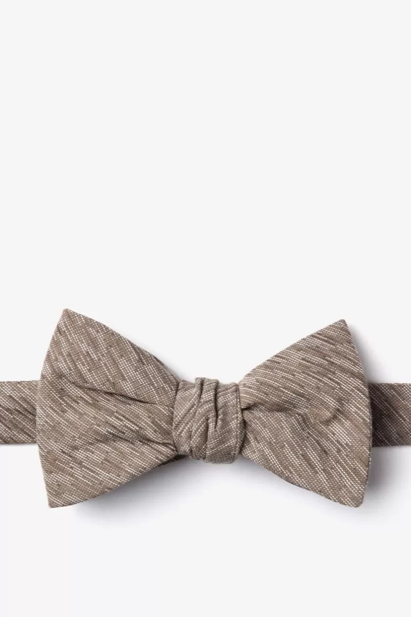 Ties Springfield Beige Self-Tie Bow Tie Discount