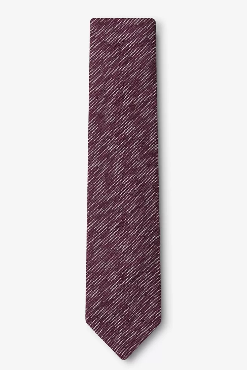 Ties Springfield Skinny Tie Maroon Outlet