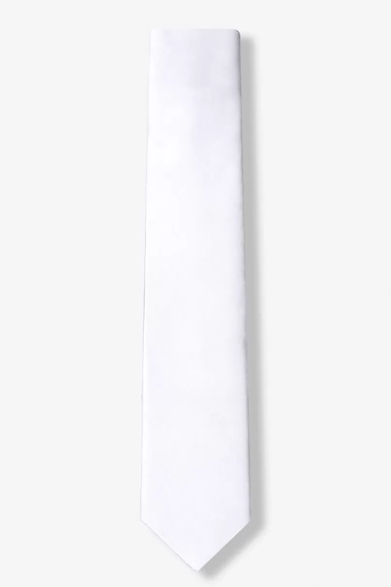 Ties Stark White Skinny Tie StarkWhite Store