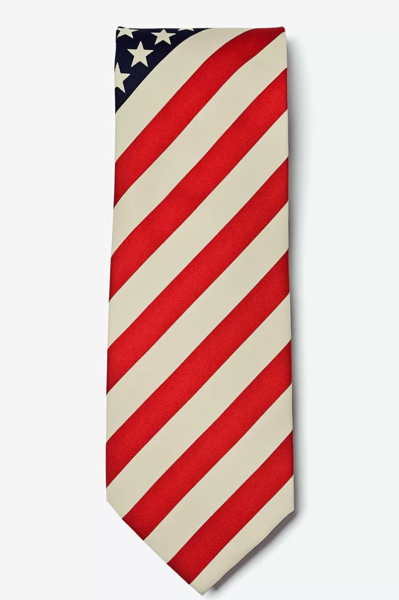 Ties Stars and Stripes Navy Blue Tie Flash Sale