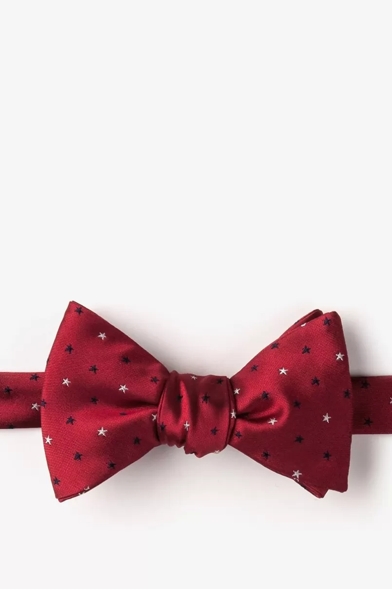 Ties Stars Self-Tie Bow Tie Red Clearance