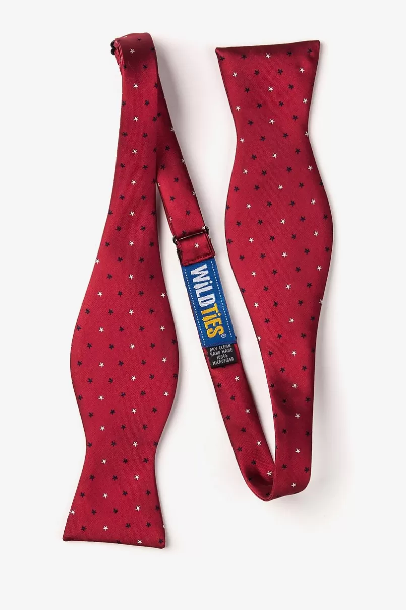 Ties Stars Self-Tie Bow Tie Red Clearance