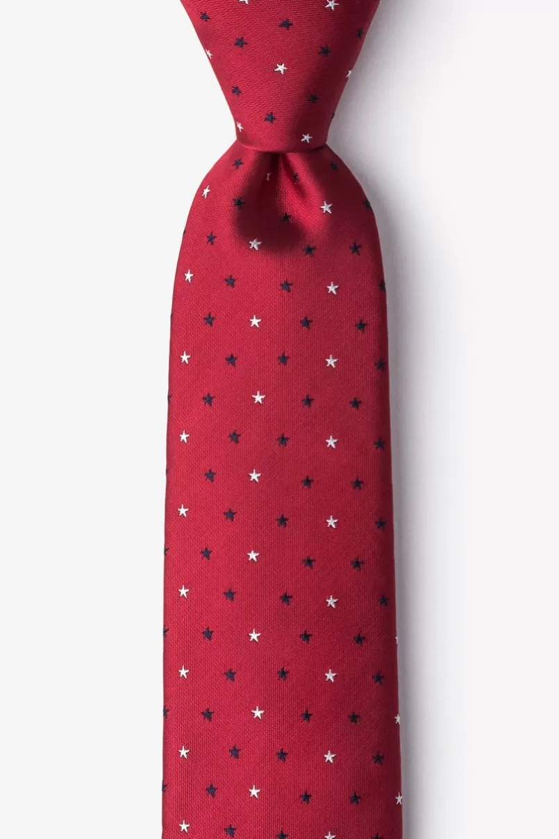 Ties Stars Red Tie Clearance