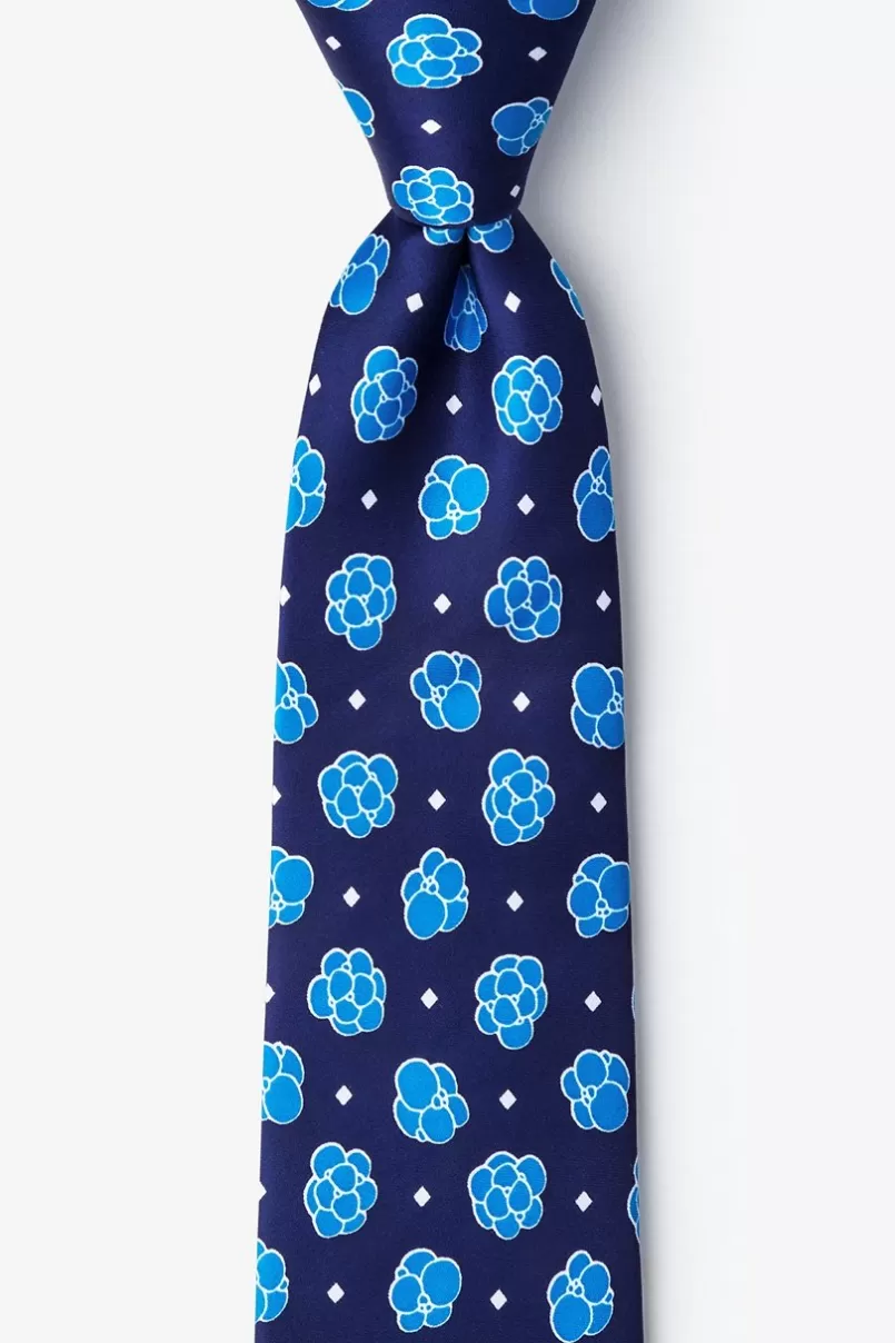 Ties Stem Cells Navy Blue Tie Fashion