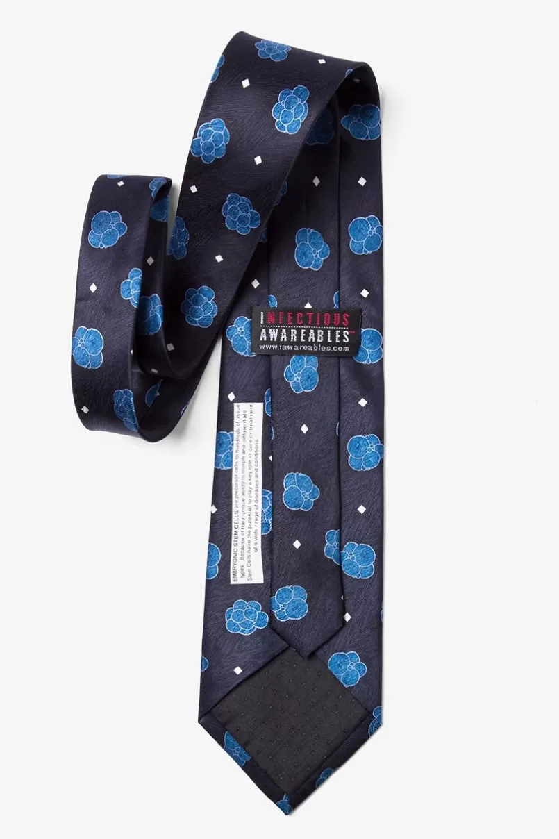 Ties Stem Cells Navy Blue Tie Fashion