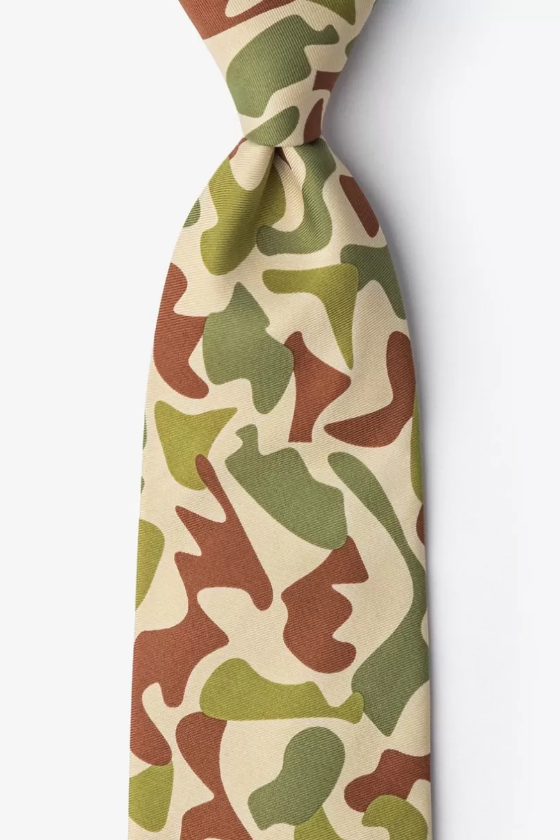 Ties Street Camo Olive Tie Olive&Brown Best Sale