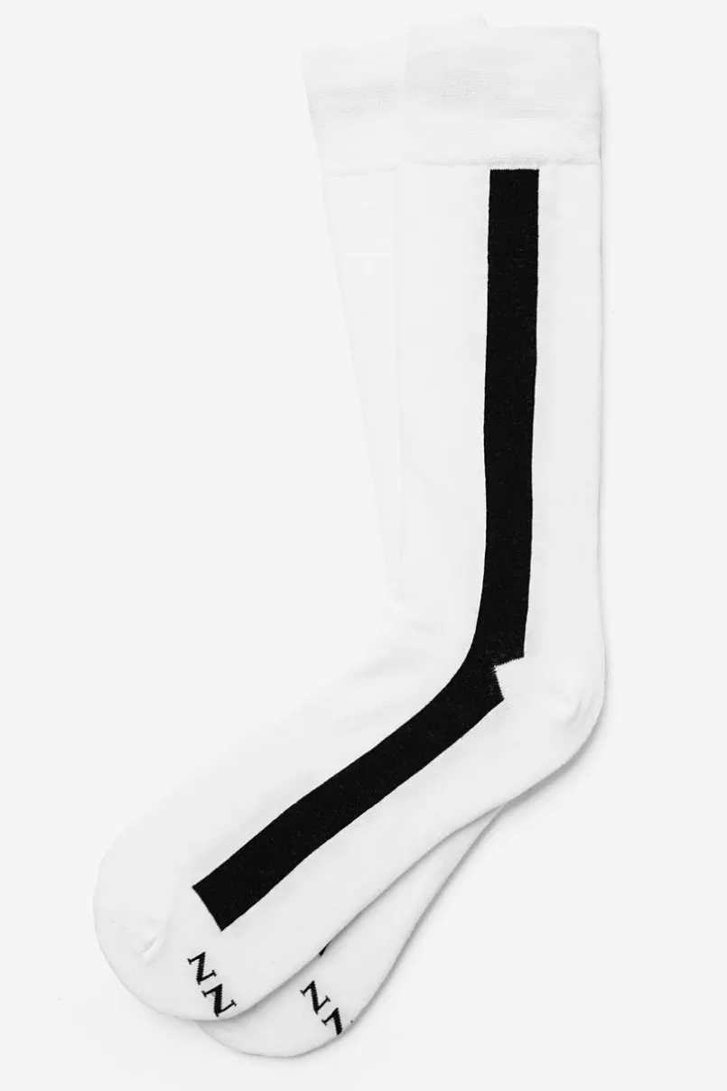 Ties Stripe Hype Sock White Cheap