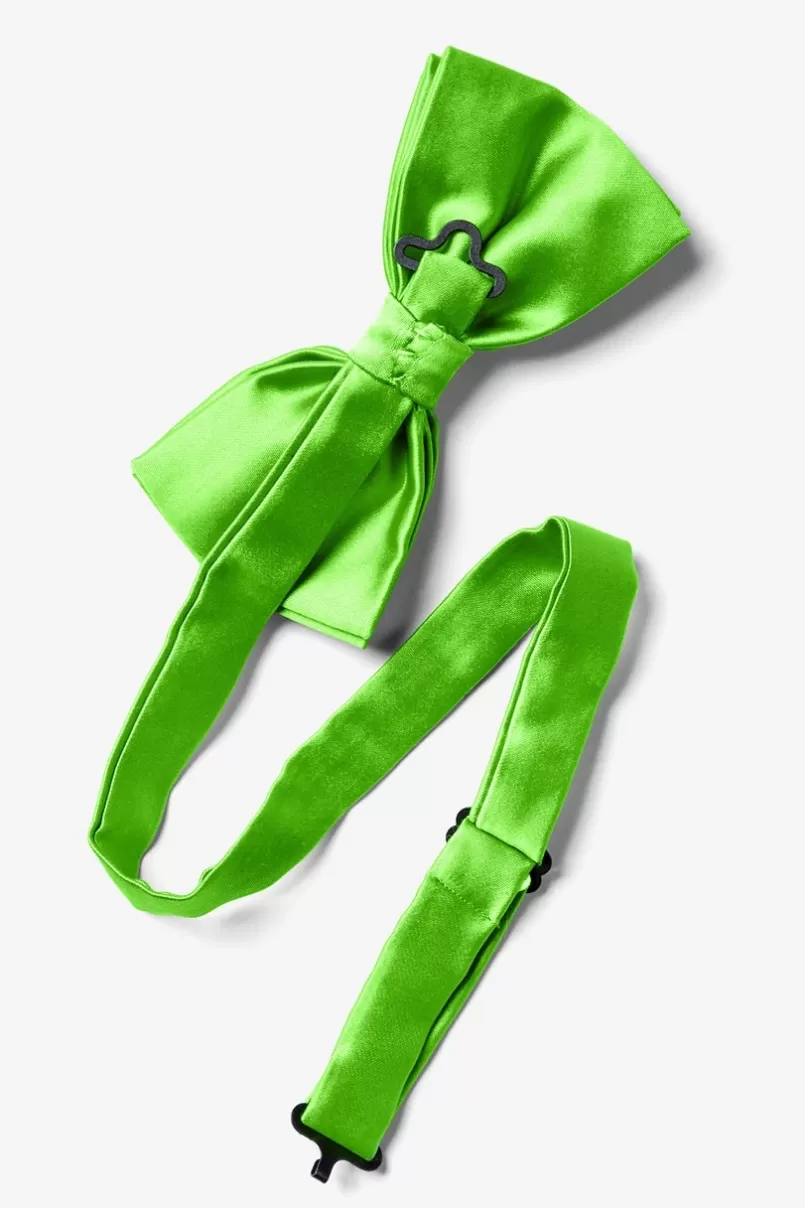 Ties Summer Green Pre-Tied Bow Tie SummerGreen Flash Sale