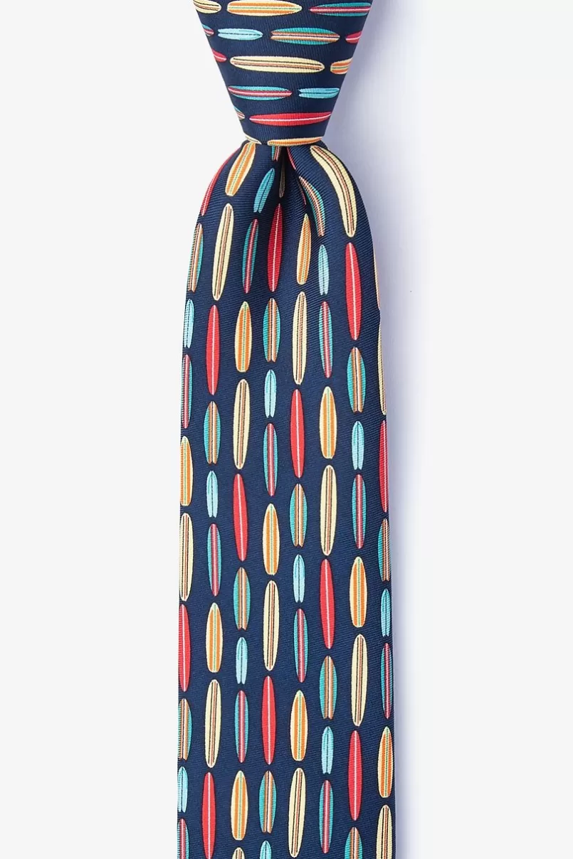 Ties Surf's Up Navy Blue Skinny Tie Cheap