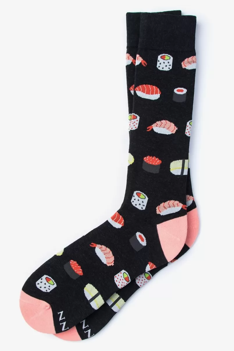 Ties Sushi Sock Black Flash Sale