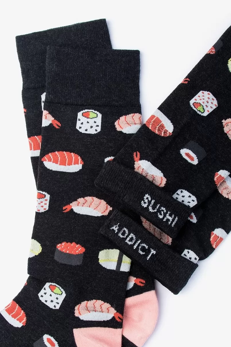 Ties Sushi Sock Black Flash Sale