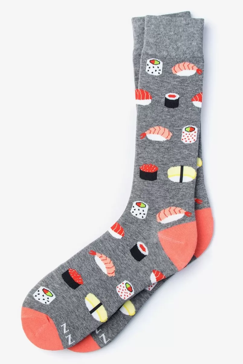 Ties Sushi Sock Gray Cheap