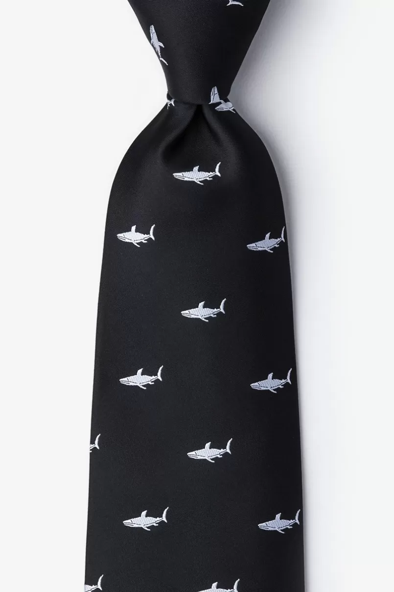 Ties Swimming Sharks Black Tie Online