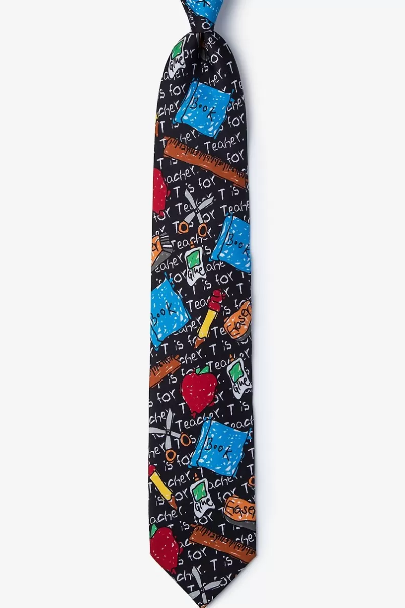 Ties Teacher Black Tie Discount