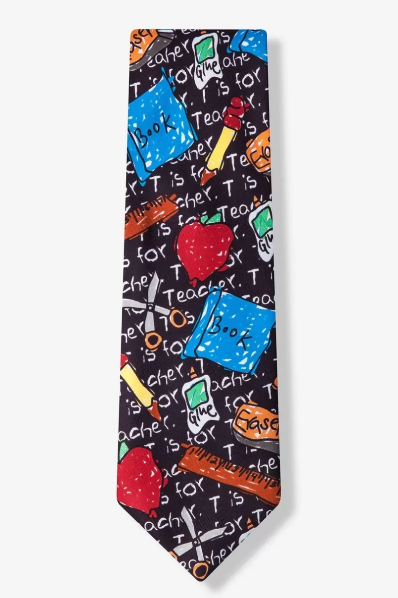 Ties Teacher Black Tie Discount