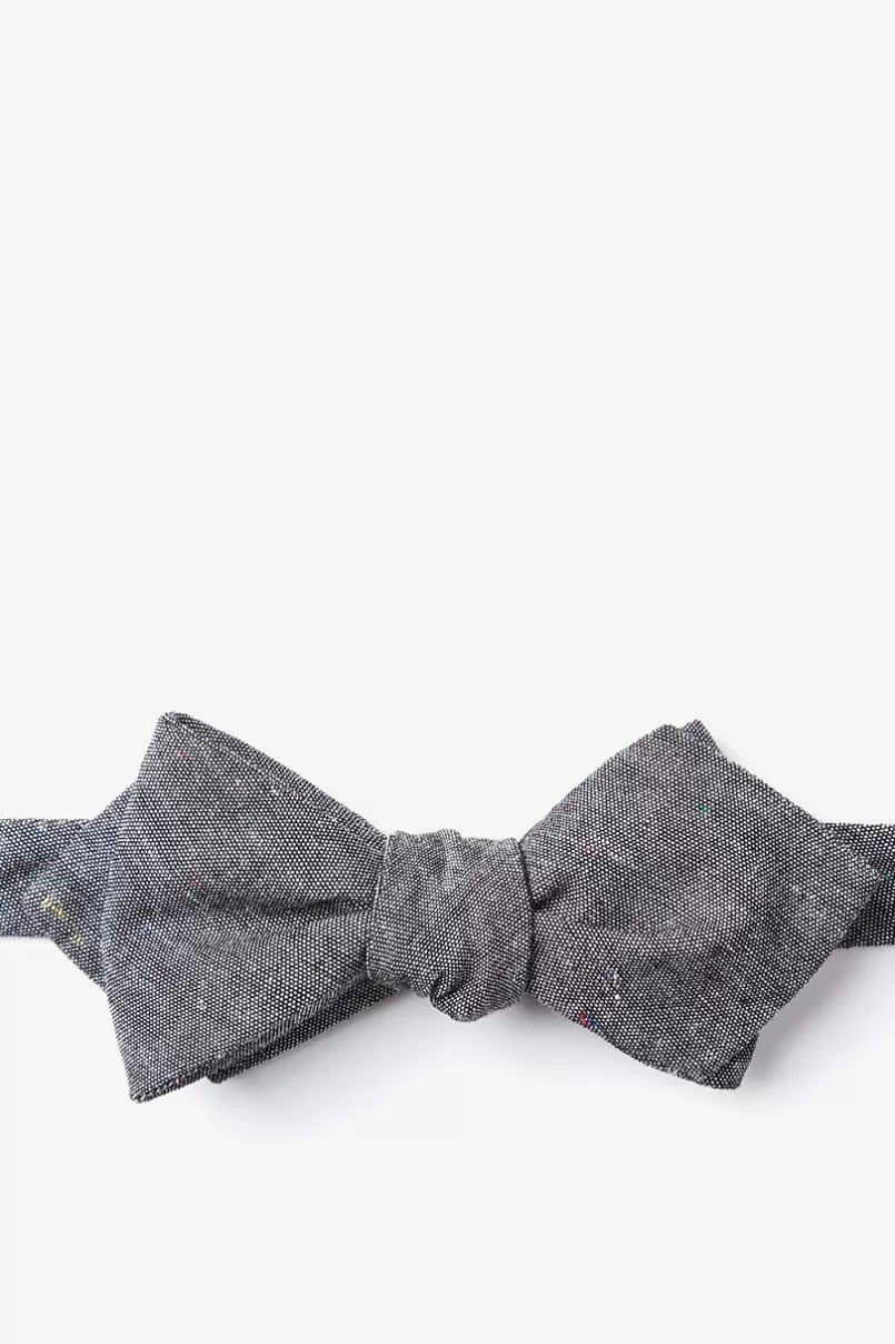 Ties Teague Diamond Tip Bow Tie Black Sale