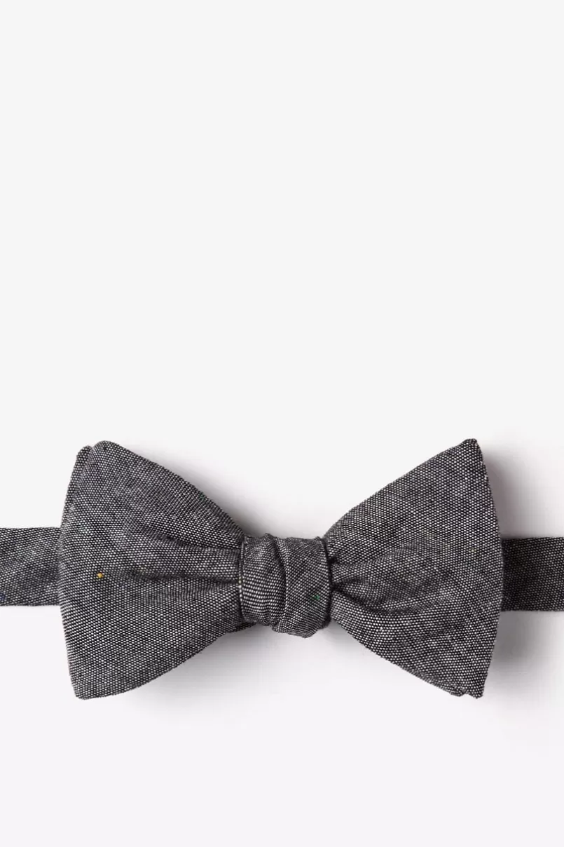 Ties Teague Black Self-Tie Bow Tie Shop