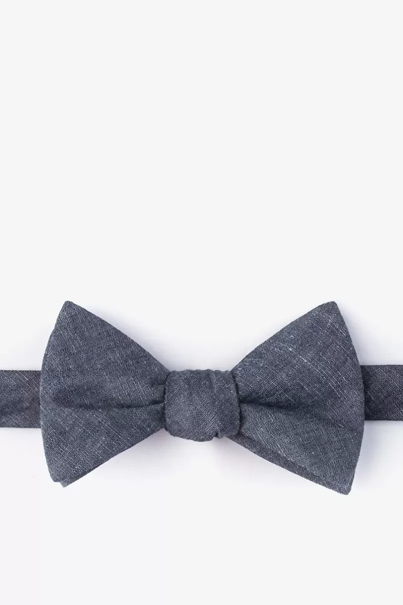 Ties Teague Self-Tie Bow Tie Charcoal Store