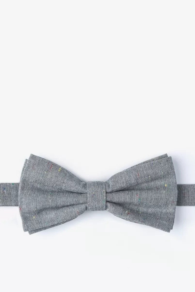 Ties Teague Gray Pre-Tied Bow Tie Sale