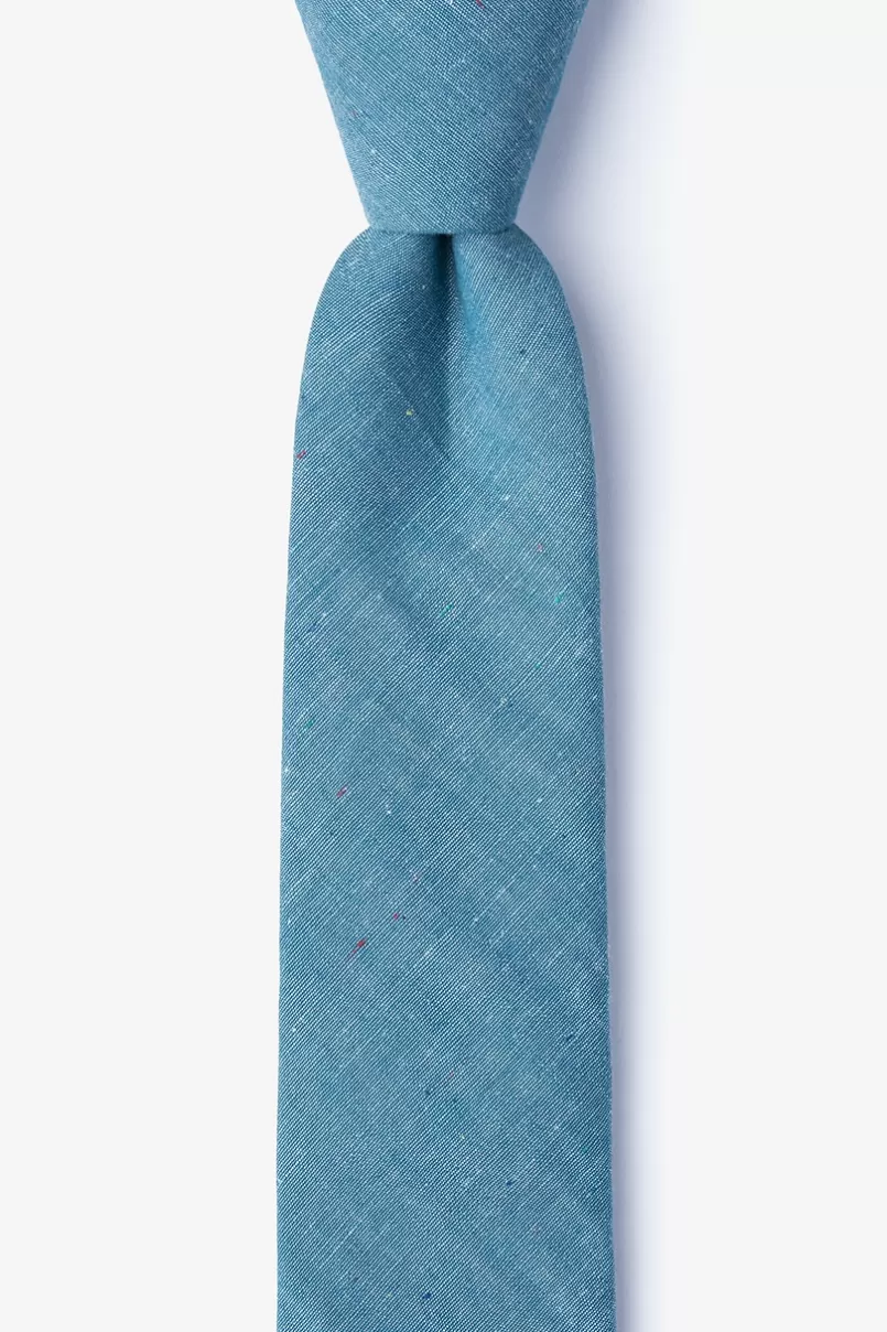 Ties Teague Skinny Tie Teal Hot