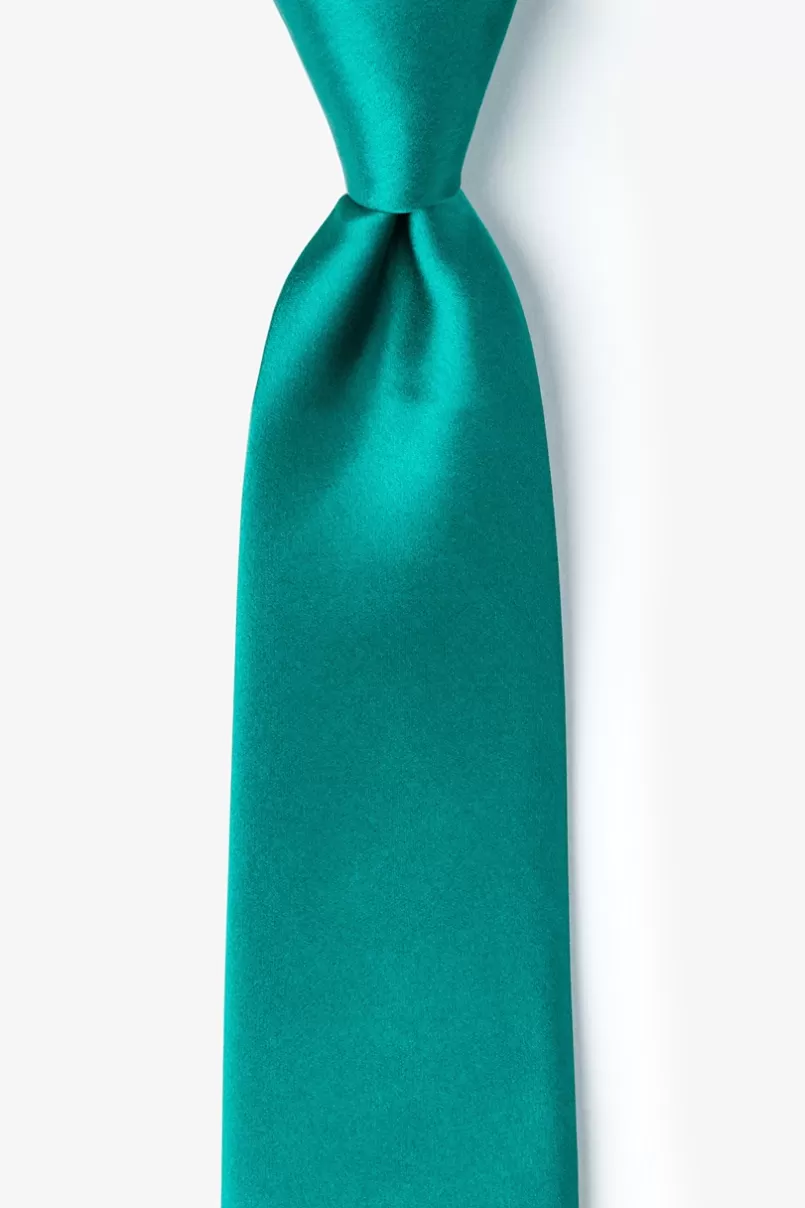 Ties Extra Long Tie Teal Fashion