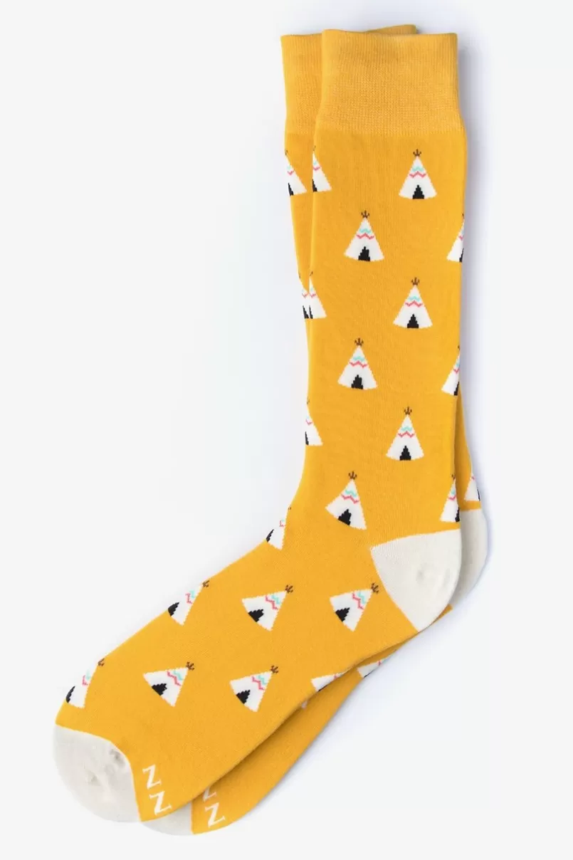 Ties Teepee Sock Yellow Shop