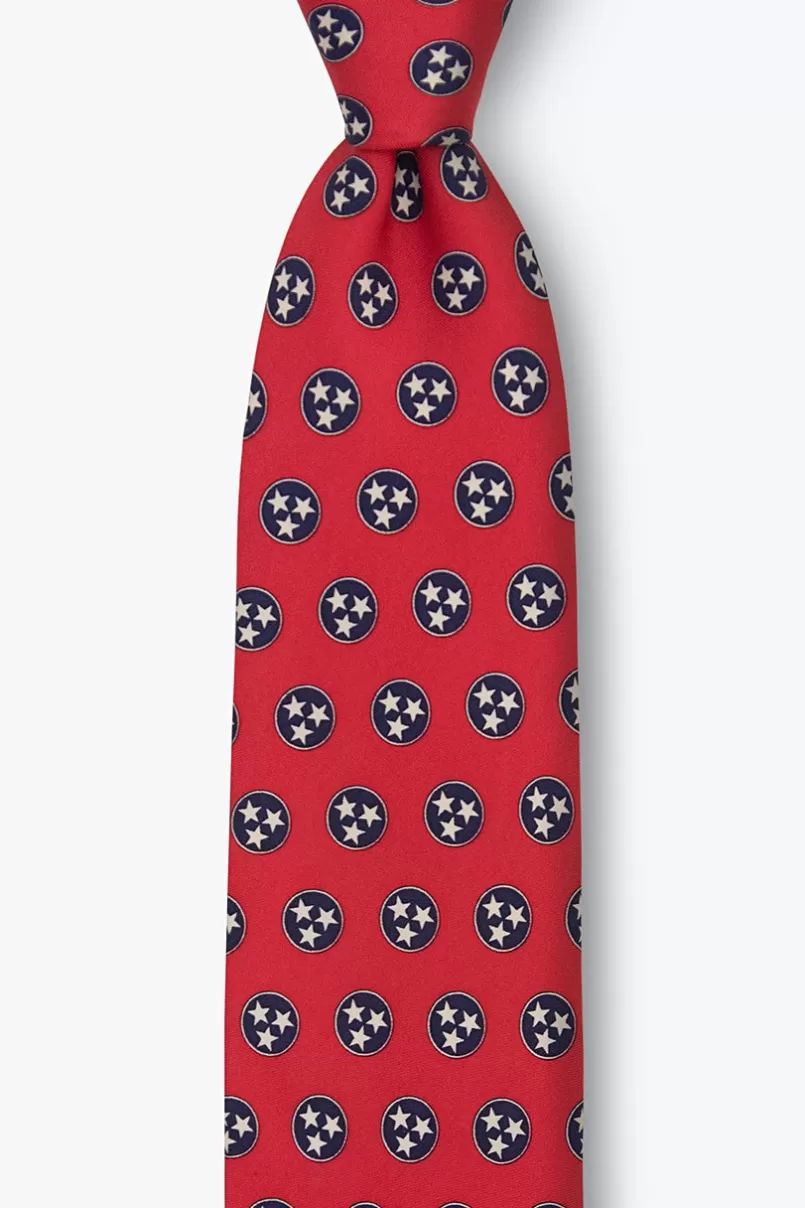 Ties Tennessee State Flag Red Tie Shop