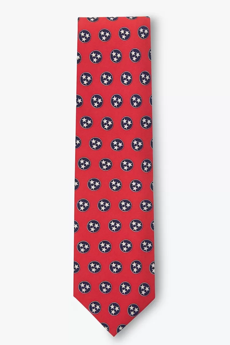 Ties Tennessee State Flag Red Tie Shop