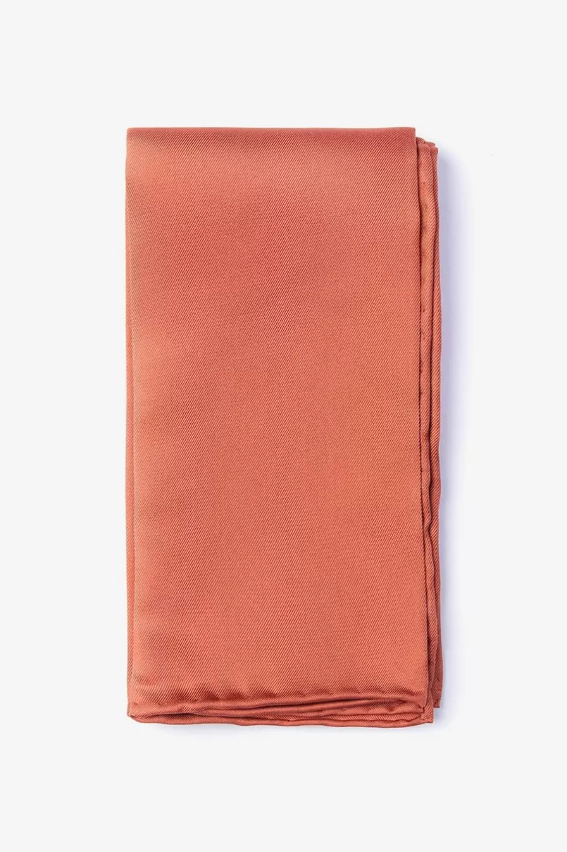 Ties Terra Cotta Pocket Square TerraCotta Outlet