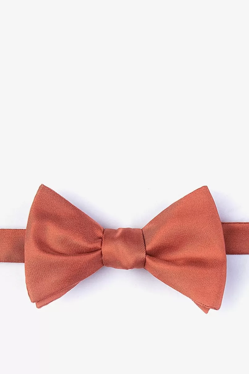 Ties Terra Cotta Self-Tie Bow Tie TerraCotta Flash Sale