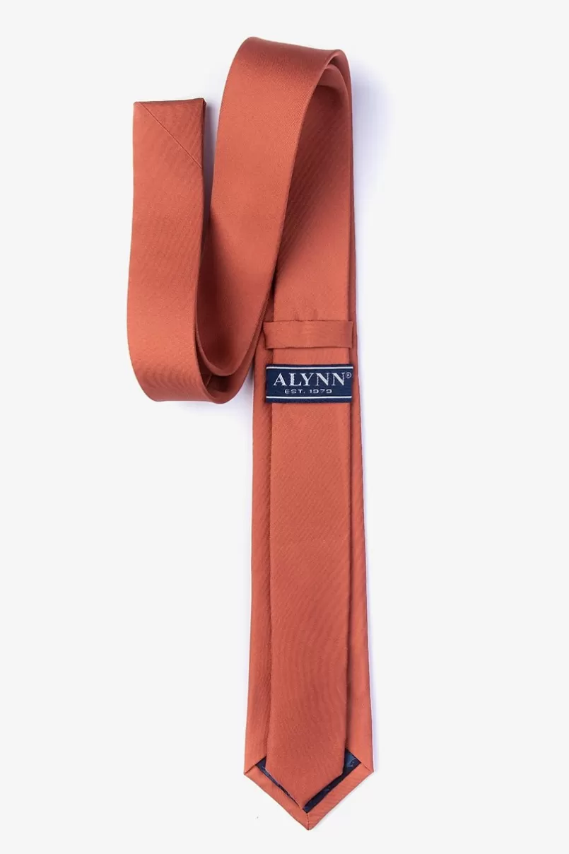 Ties Terra Cotta Skinny Tie TerraCotta Hot