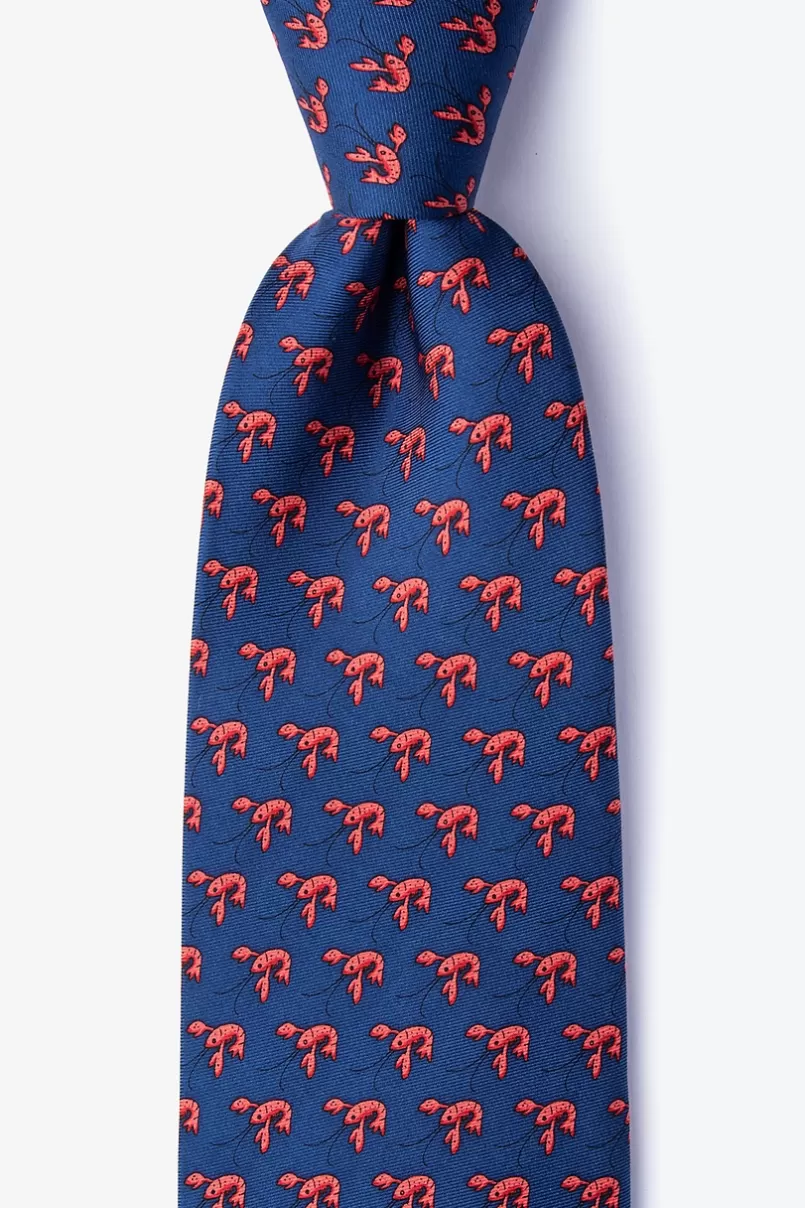 Ties That Fish Cray Navy Blue Extra Long Tie NavyBlue Fashion