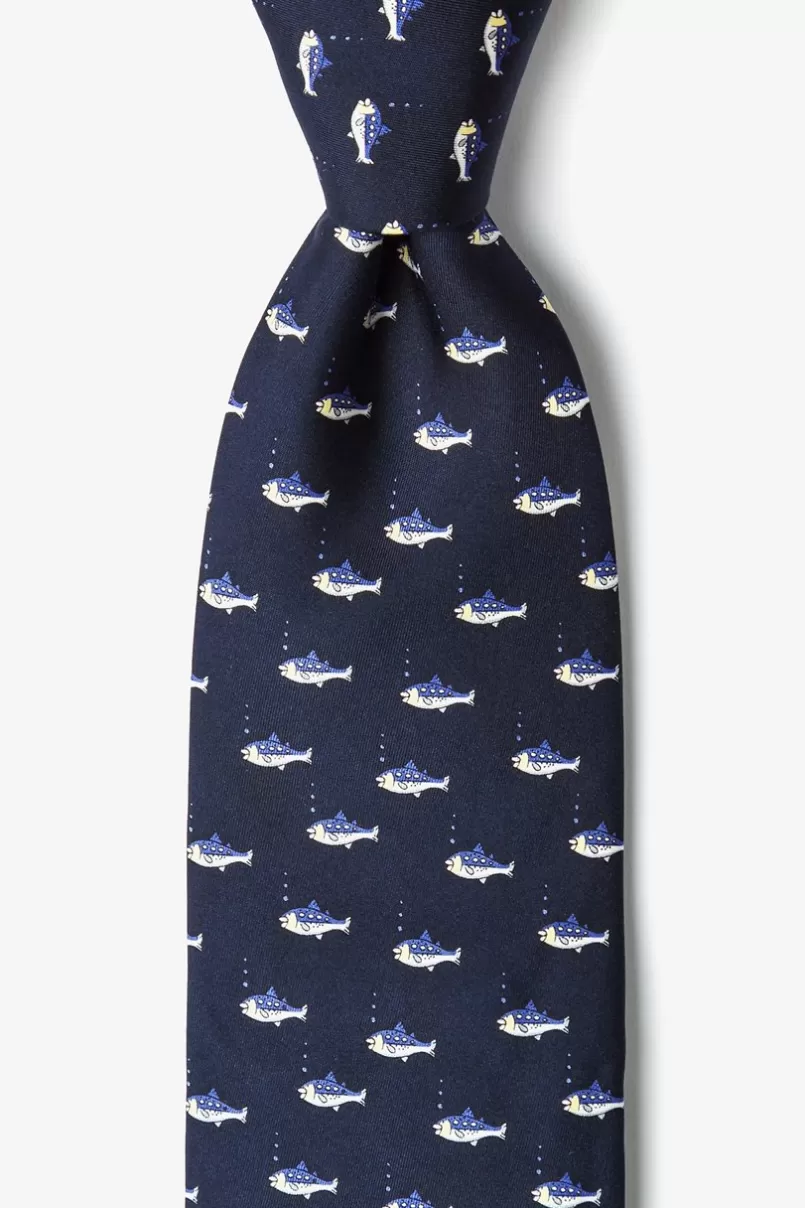 Ties That's Life Navy Blue Tie Online