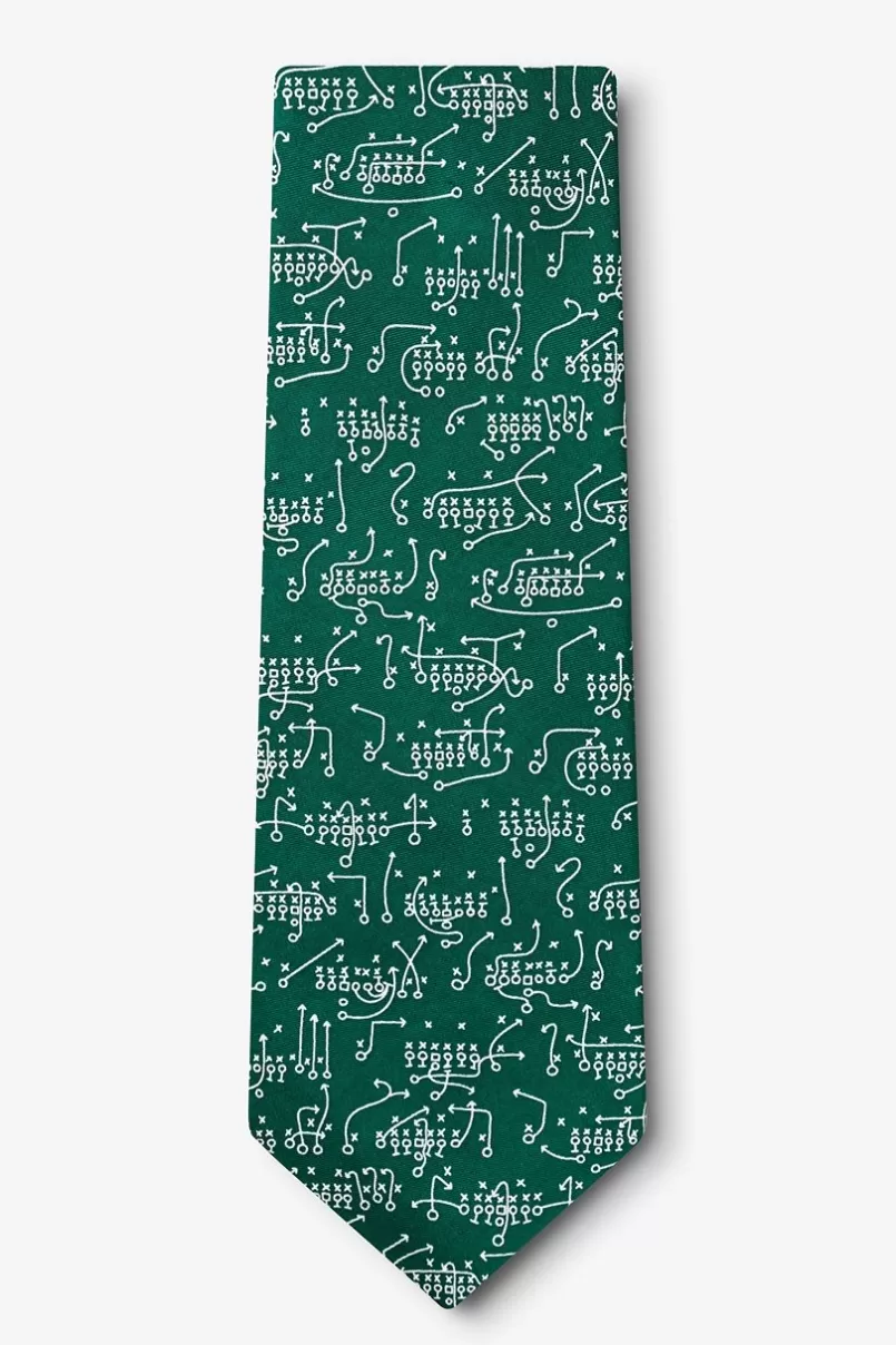 Ties The Art of the Game Green Tie Fashion