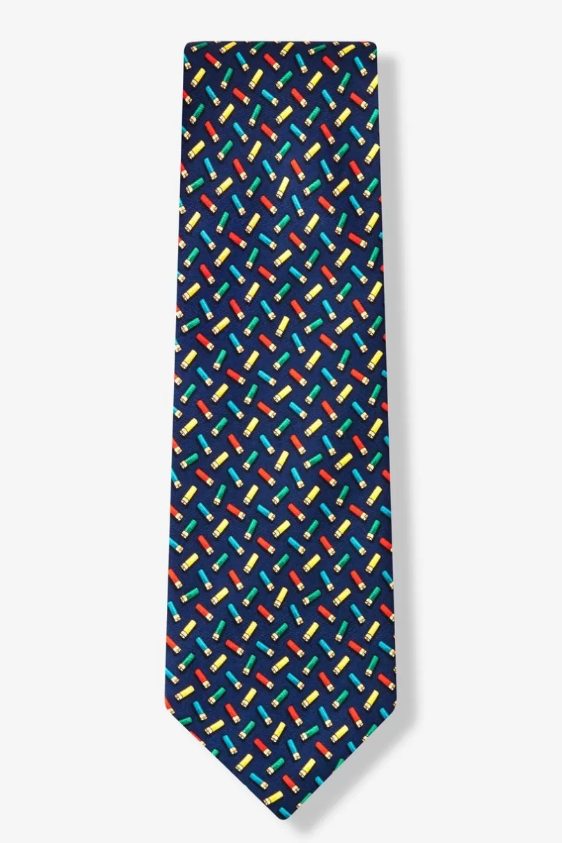 Ties The Buck Starts Here Navy Blue Tie Discount