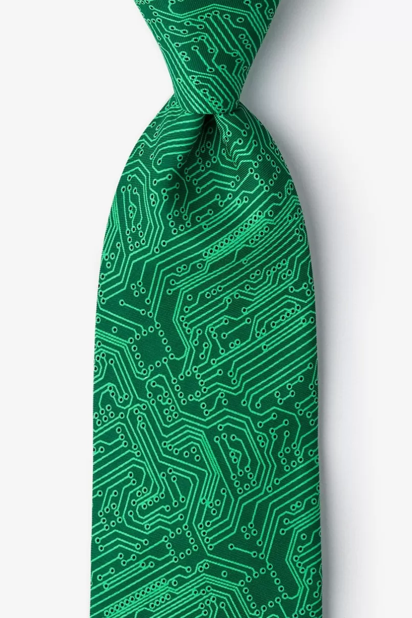 Ties The Circuit Board Green Tie Clearance