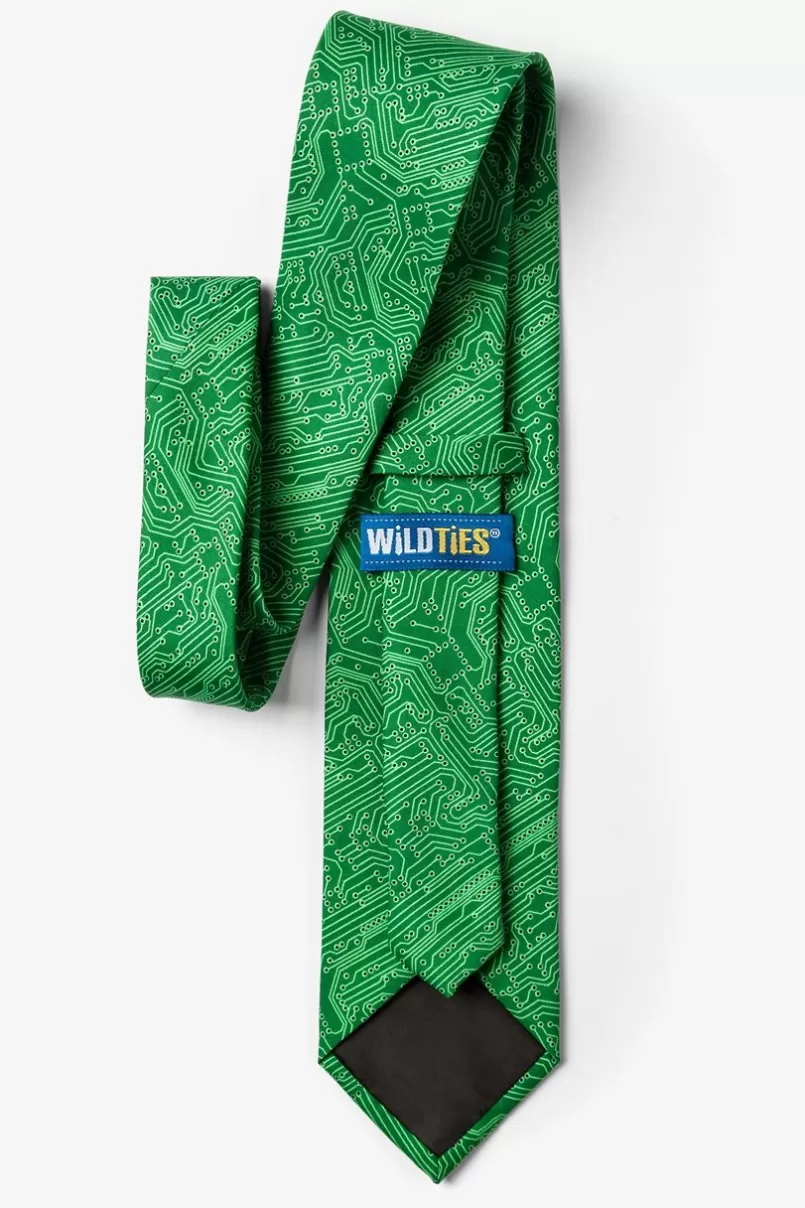 Ties The Circuit Board Green Tie Clearance