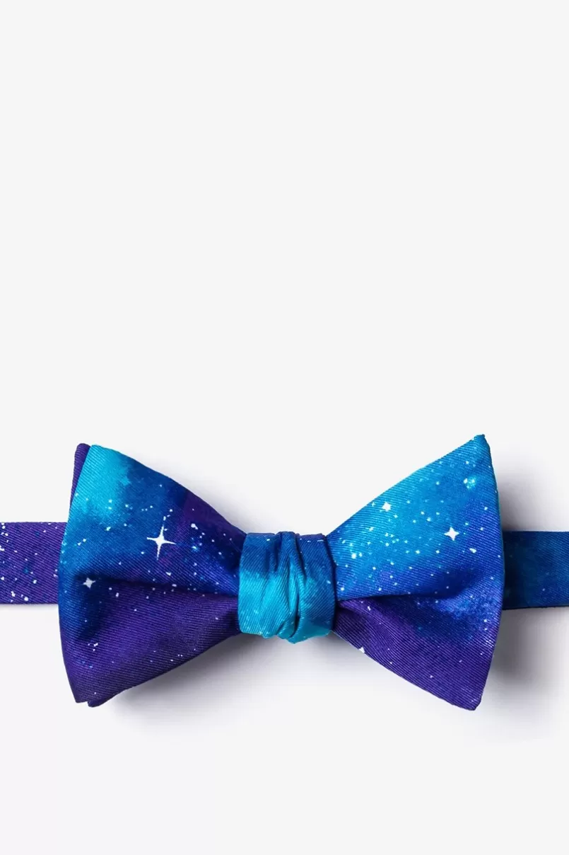 Ties The Cosmos Purple Self-Tie Bow Tie Store